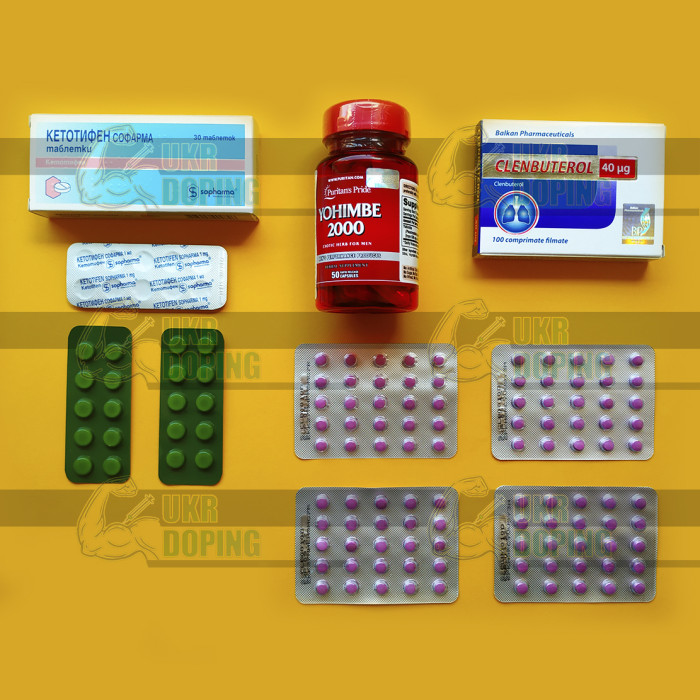Кленбутерол + Йохимбин + Кетотифен Кленбутерол + Йохимбин + Кетотифен